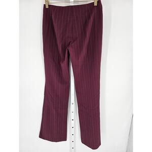 Y2K Byer Wear Women's Purple Striped Polyester Straight Leg Dress Pants Size 3